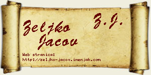 Željko Jačov vizit kartica